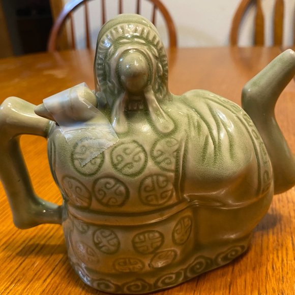 Chinese Celadon Trick Teapot - Picture 2 of 8
